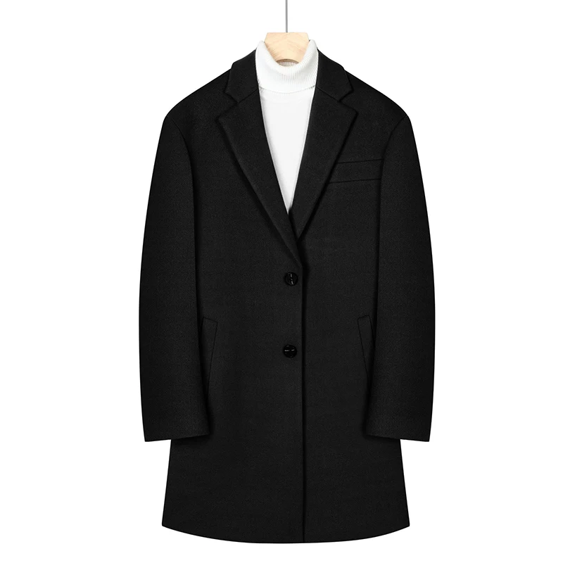 High Quality Autumn Winter Men's Solid Color Casual Woolen Coats Warm Windbreaker Long Wool Jackets Business Thick Top Overcoat
High Quality Autumn Winter Men's Solid Color Casual Woolen Coats Warm Windbreaker Long Wool Jackets Business Thick Top Overcoat