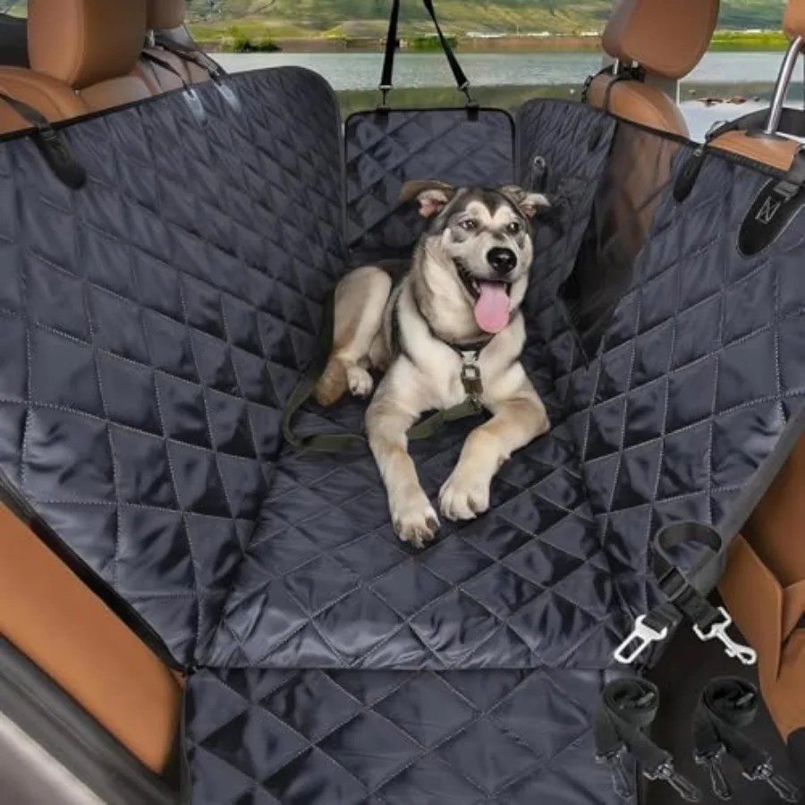 Dog Seat Cover for Pickup Back Seat Mesh Window and Seat Belt 100% Waterproof Dog Hammock for Car Safe Travel with Side Door Pr
Dog Seat Cover for Pickup Back Seat Mesh Window and Seat Belt 100% Waterproof Dog Hammock for Car Safe Travel with Side Door Pr