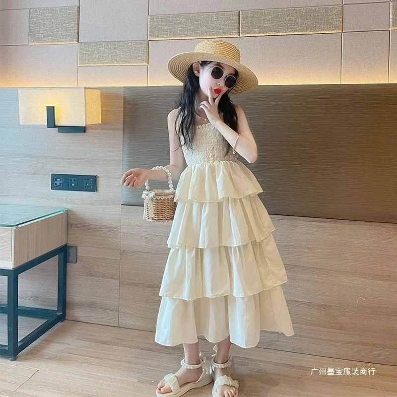 Stylish summer children's dress2026New Summer Fashionable Cake Dress for Girls, Trendy Strap Dress for Older Children
Stylish summer children's dress2026New Summer Fashionable Cake Dress for Girls, Trendy Strap Dress for Older Children