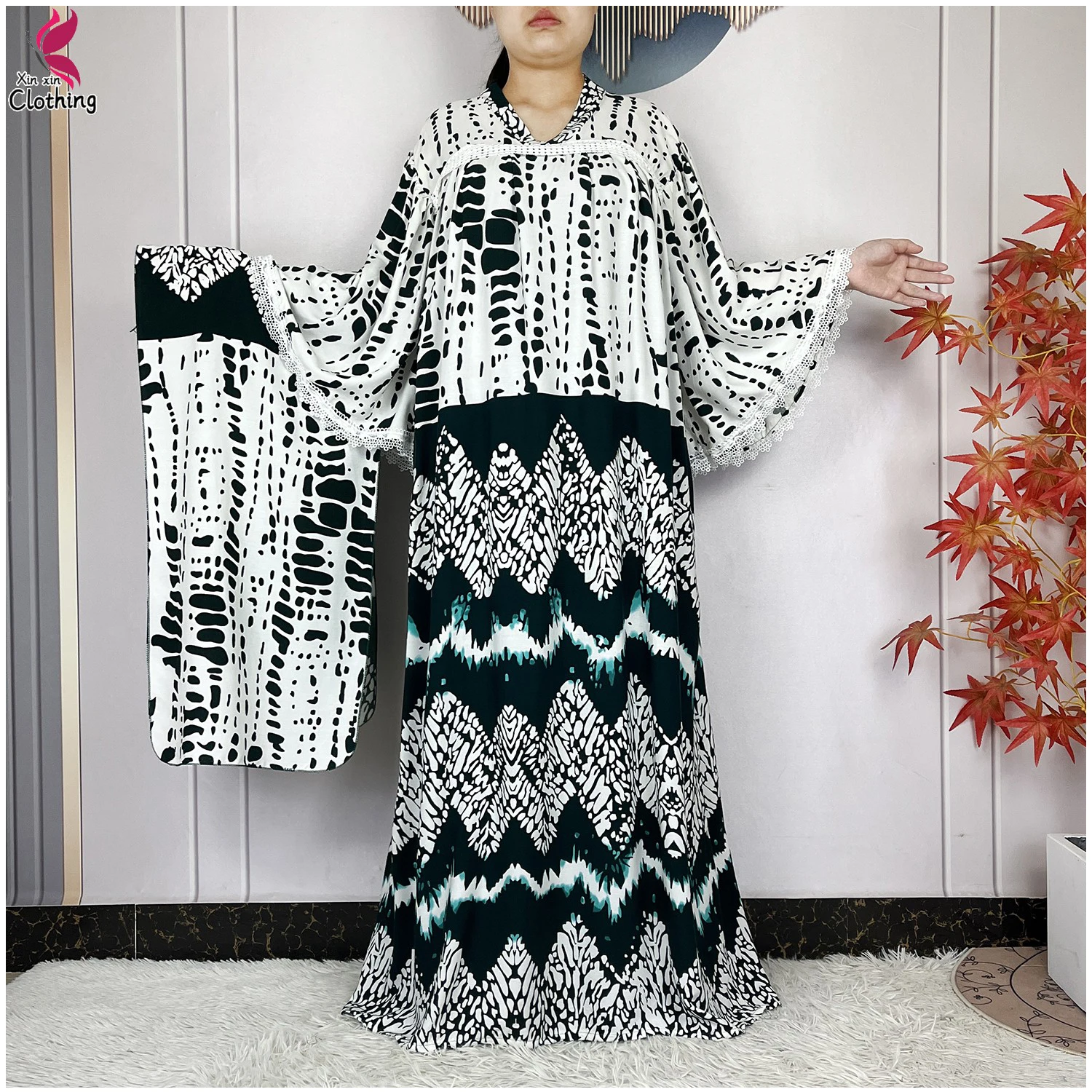 Новое высококачественное женское элегантное платье с длинным рукавом из хлопка Дубай Абая Повседневная мода Свободные макси африканские платья в стиле бохо с шарфом
Новое высококачественное женское элегантное платье с длинным рукавом из хлопка Дубай Абая Повседневная мода Свободные макси африканские платья в стиле бохо с шарфом