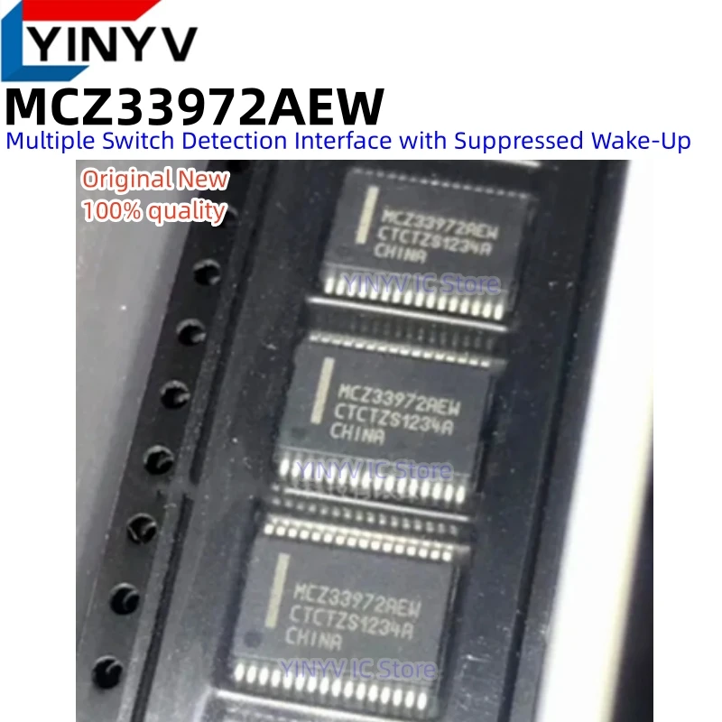 5 шт., MCZ33972AEW MCZ33972AEWR2 MCZ33972AEW/R2 SSOP32 MCZ33972, интерфейс обнаружения нескольких переключателей с подавленным пробуждением, новинка
5 шт., MCZ33972AEW MCZ33972AEWR2 MCZ33972AEW/R2 SSOP32 MCZ33972, интерфейс обнаружения нескольких переключателей с подавленным пробуждением, новинка