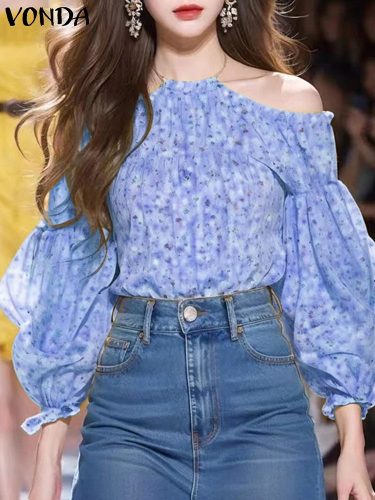 VONDA Women Tops Off The Shoulder Bohemian Floral Printing Shirts Long Sleeve Blouses Casual Loose Blusas Tunics Oversized
VONDA Women Tops Off The Shoulder Bohemian Floral Printing Shirts Long Sleeve Blouses Casual Loose Blusas Tunics Oversized