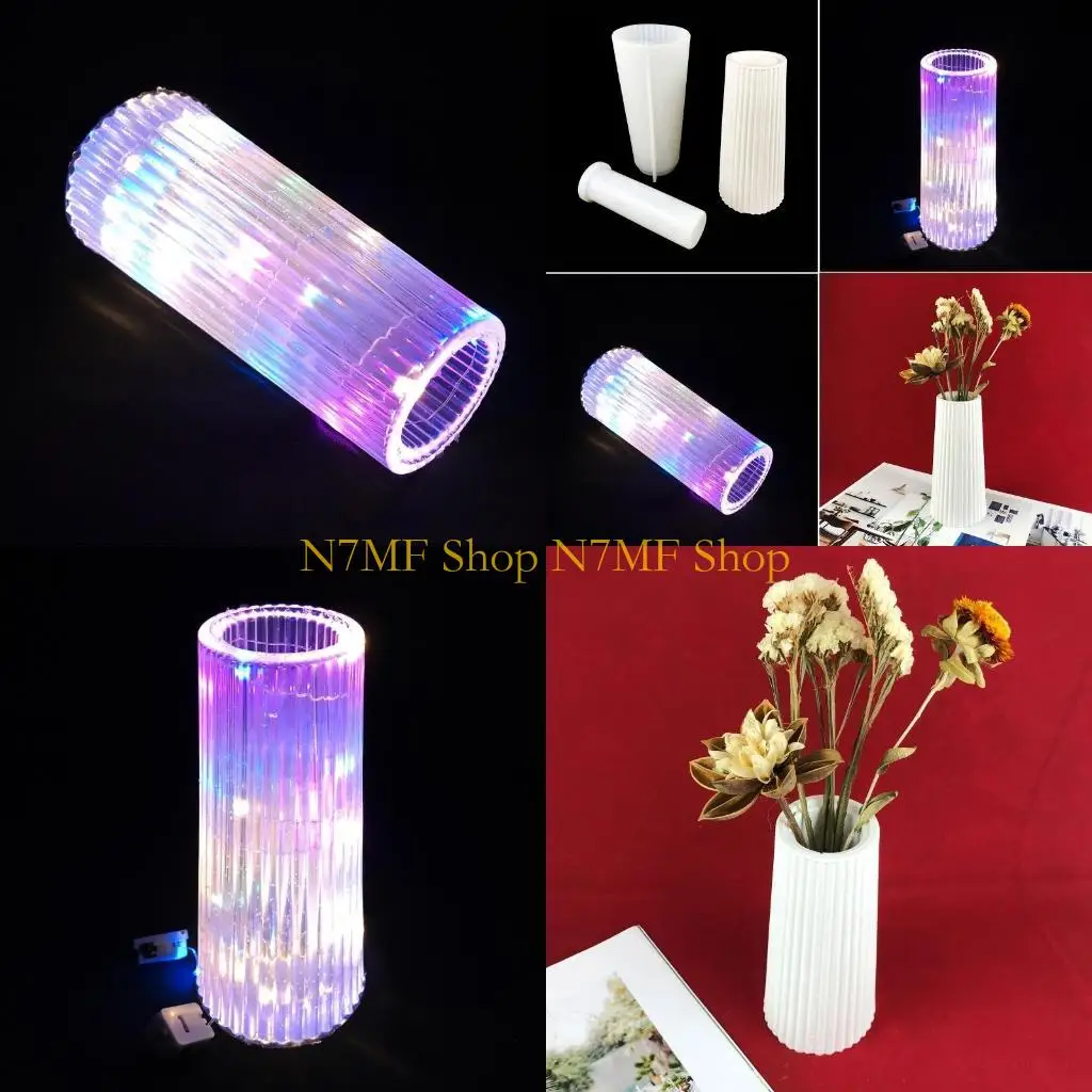 N7MF Pen Holder Vase Silicone Mold Diy Succulents Concrete Flower Pot Plaster Mold
N7MF Pen Holder Vase Silicone Mold Diy Succulents Concrete Flower Pot Plaster Mold