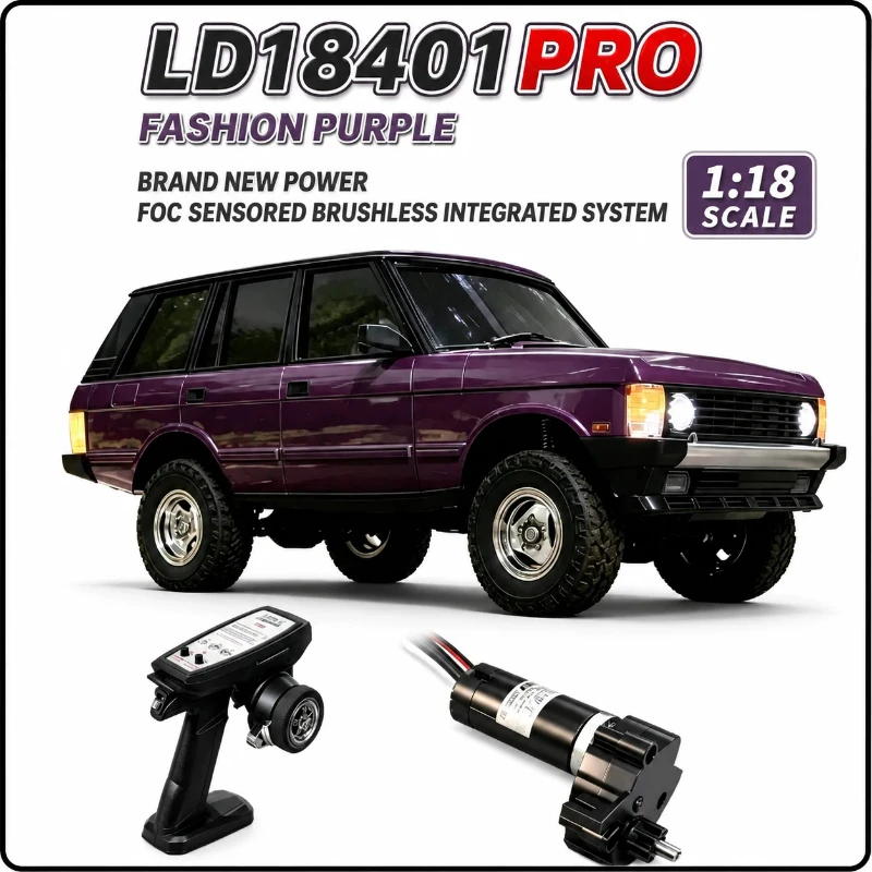 LDRC 1:18 LD18401 Pro(purple) 4WD RC Car 15km/h 1500KV Brushless Motor Metal Drive Shaft CNC Half Shaft Full Lights
LDRC 1:18 LD18401 Pro(purple) 4WD RC Car 15km/h 1500KV Brushless Motor Metal Drive Shaft CNC Half Shaft Full Lights