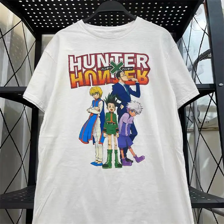 Full-time Hunter Anime Two-dimensional Street Hip-hop Vintage Short-sleeved Men and Women Pure Cotton Crew Neck Loose T-shirt
Full-time Hunter Anime Two-dimensional Street Hip-hop Vintage Short-sleeved Men and Women Pure Cotton Crew Neck Loose T-shirt