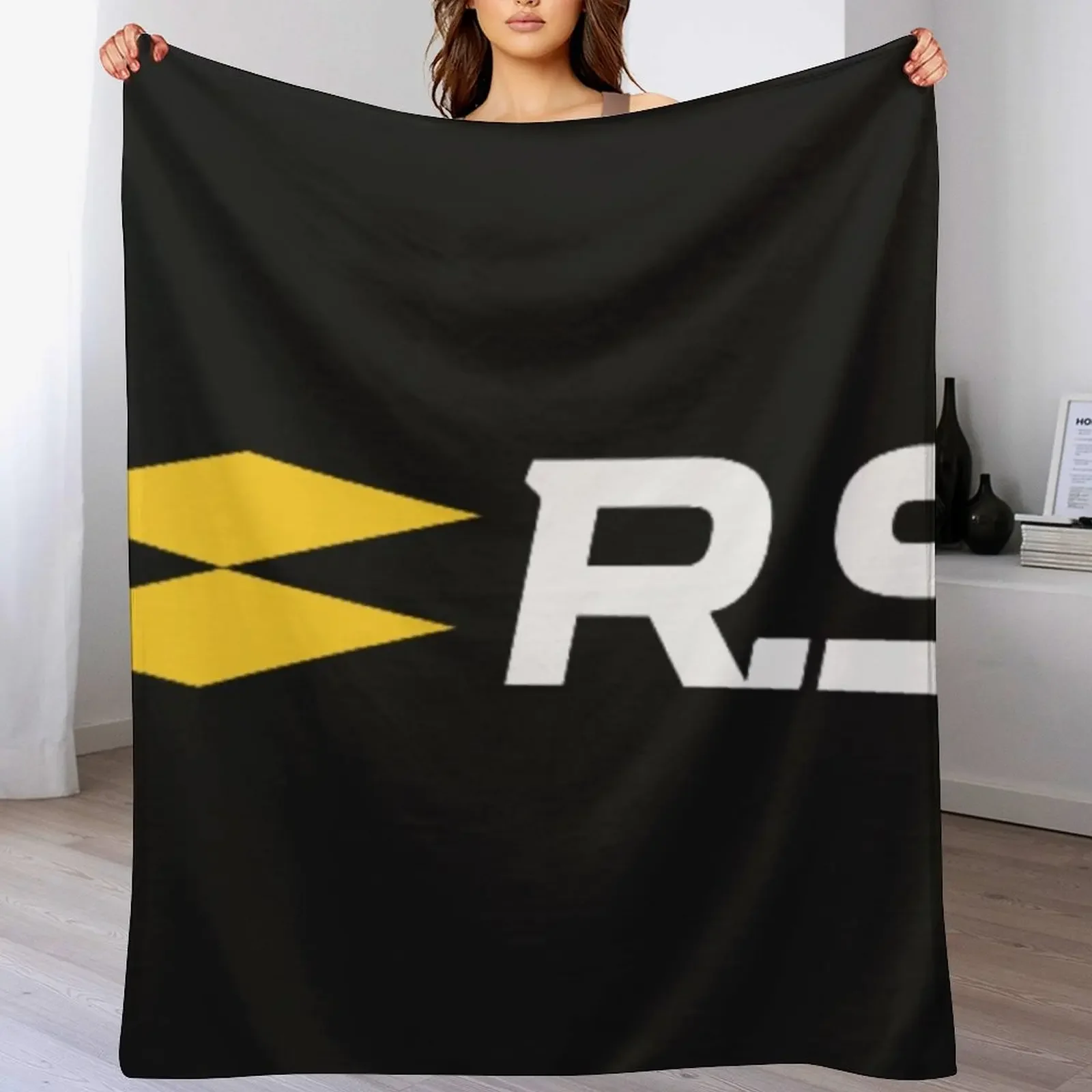 RS LOGO Throw Blanket Travel Size Cozy Blanket for Plane Train
RS LOGO Throw Blanket Travel Size Cozy Blanket for Plane Train
