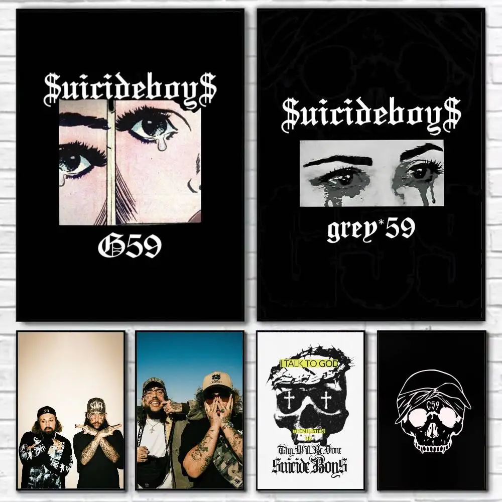 Singer album S-Suicideboys G59 Poster Self-adhesive Art Waterproof Paper Sticker Coffee House Bar Room Wall Decor
Singer album S-Suicideboys G59 Poster Self-adhesive Art Waterproof Paper Sticker Coffee House Bar Room Wall Decor