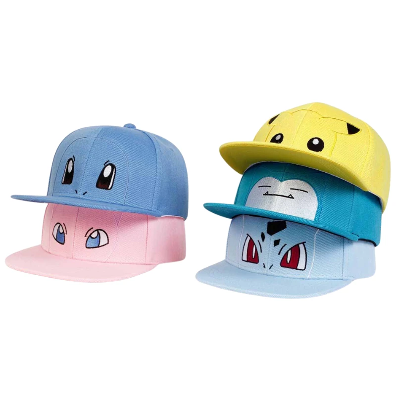 2026 Cute Anime Pokemon Embroidery Baseball Cap Squirtle Pikachu Bulbasaur Charmander Snorlax Mew Adjustable Sun Hat Gifts
2026 Cute Anime Pokemon Embroidery Baseball Cap Squirtle Pikachu Bulbasaur Charmander Snorlax Mew Adjustable Sun Hat Gifts