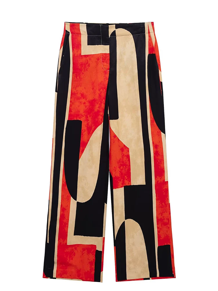 Willshela Women Fashion Printed Front Zipper Wide Leg Pants Vintage High Waist Full Length Female Chic Lady Trousers
Willshela Women Fashion Printed Front Zipper Wide Leg Pants Vintage High Waist Full Length Female Chic Lady Trousers