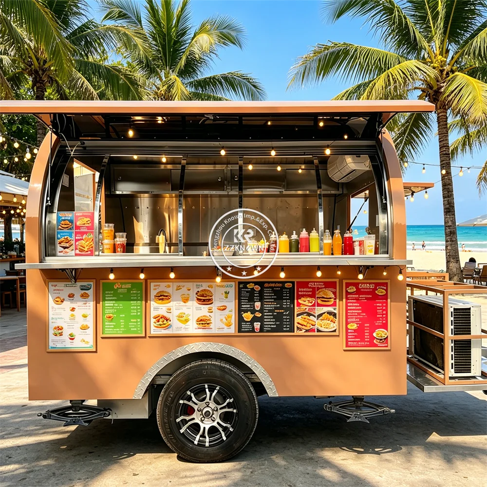 Professional Catering Trailer Mobile Restaurant Concession Stand Pizza Bubble Tea Food Truck Outdoor Mobile Food Trailer
Professional Catering Trailer Mobile Restaurant Concession Stand Pizza Bubble Tea Food Truck Outdoor Mobile Food Trailer