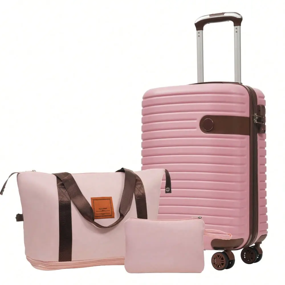 Luggage Sets 3 Piece Carry On Luggage 22x14x9 Airline Approved, Lightweight Hardshell ABS Suitcases With Wheels, 20 Inch,Pink L
Luggage Sets 3 Piece Carry On Luggage 22x14x9 Airline Approved, Lightweight Hardshell ABS Suitcases With Wheels, 20 Inch,Pink L