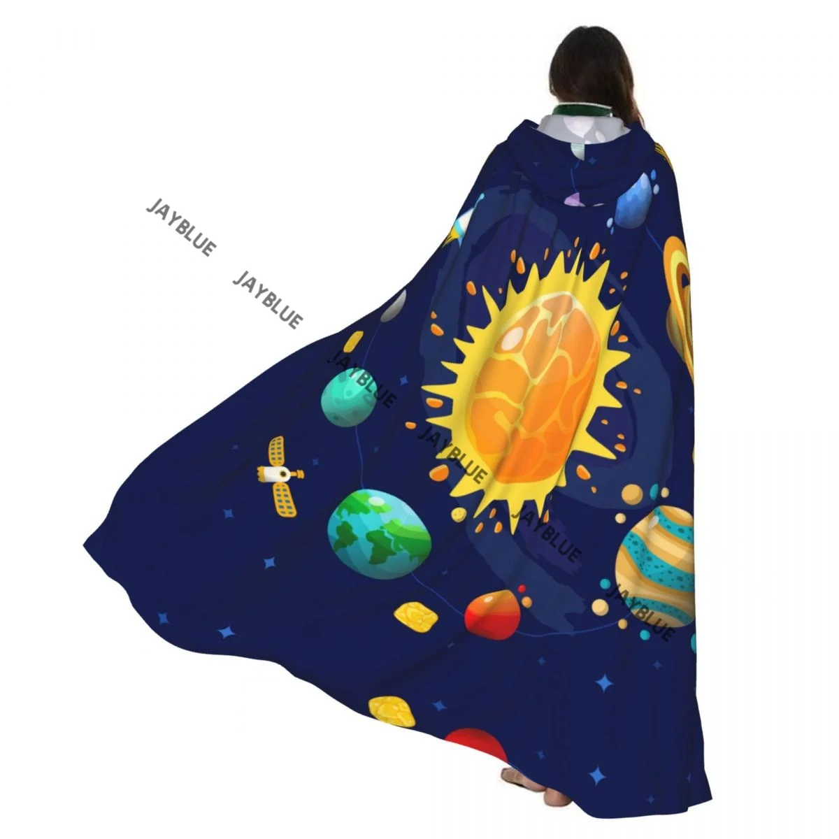 Space Universe Composition Hooded Cloak Polyester Unisex Witch Cape Costume Accessory
Space Universe Composition Hooded Cloak Polyester Unisex Witch Cape Costume Accessory