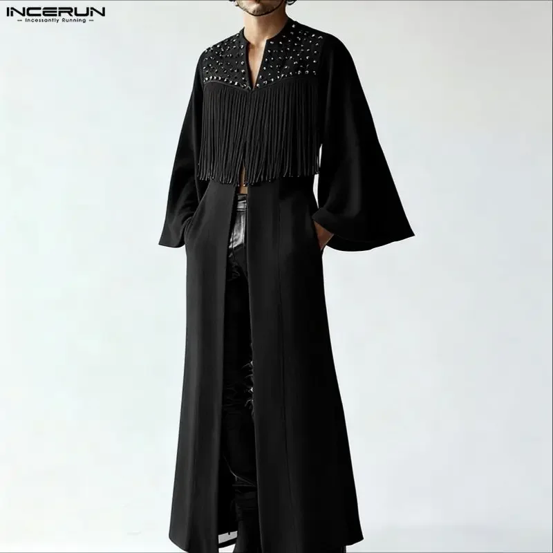 INCERUN Men Long Style Shirt Tassel Patchwork V Neck Flare Long Sleeve Men Clothing Streetwear Loose Fashion Cardigan Camisas
INCERUN Men Long Style Shirt Tassel Patchwork V Neck Flare Long Sleeve Men Clothing Streetwear Loose Fashion Cardigan Camisas