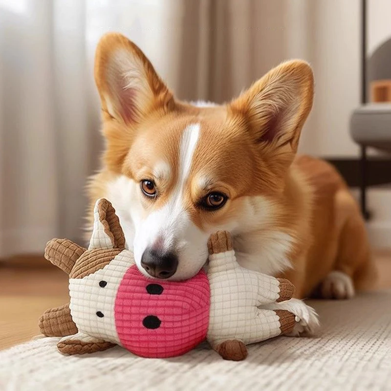 Pet Plush Toy with Squeaker Cat Dog Puzzle Toy Soft Durable Companion Teeth Cleaning Chew Toy Chew Resistant Design Pet Supplies
Pet Plush Toy with Squeaker Cat Dog Puzzle Toy Soft Durable Companion Teeth Cleaning Chew Toy Chew Resistant Design Pet Supplies