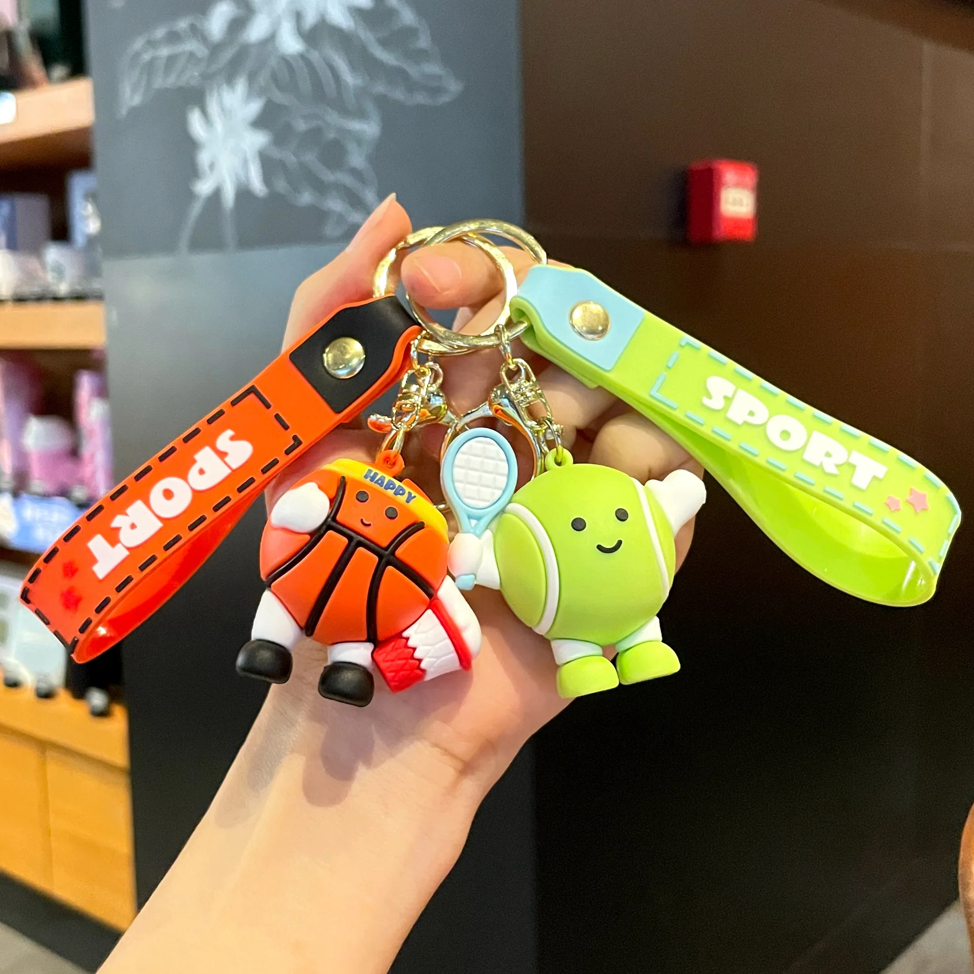 Cute 3D PVC Basketball Tennis Keychain Cartoon Football Sport Doll Pendant Bag Car Key Ring Charm Gift for Sports Fans Men Women
Cute 3D PVC Basketball Tennis Keychain Cartoon Football Sport Doll Pendant Bag Car Key Ring Charm Gift for Sports Fans Men Women