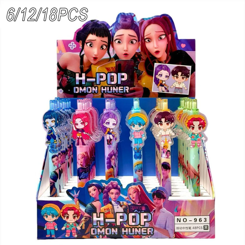 6/12/18Pcs Anime K-pop Girls Group Black Gel Pen Student Writinng Pen Anime Figure Stationery Study Supplies Gift 0.5mm
6/12/18Pcs Anime K-pop Girls Group Black Gel Pen Student Writinng Pen Anime Figure Stationery Study Supplies Gift 0.5mm