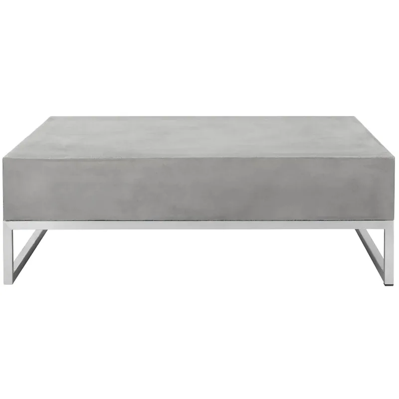 Grey Concrete Outdoor Coffee Table Weather Resistant Fully Assembled Patio Garden 39.4x19.7x15.7in, Customized
Grey Concrete Outdoor Coffee Table Weather Resistant Fully Assembled Patio Garden 39.4x19.7x15.7in, Customized