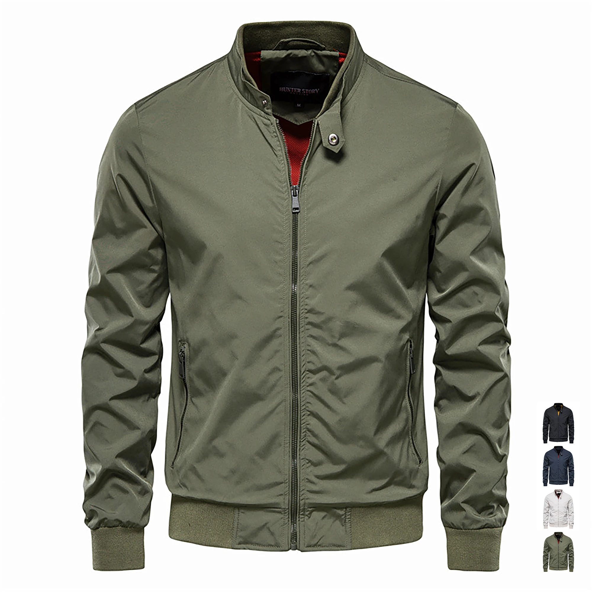 Men's Bomber Jacket Full Zip Fashion Stylish Lightweight Windbreaker Spring Fall Casual Coat Military Tactical Outwear Windproof
Men's Bomber Jacket Full Zip Fashion Stylish Lightweight Windbreaker Spring Fall Casual Coat Military Tactical Outwear Windproof