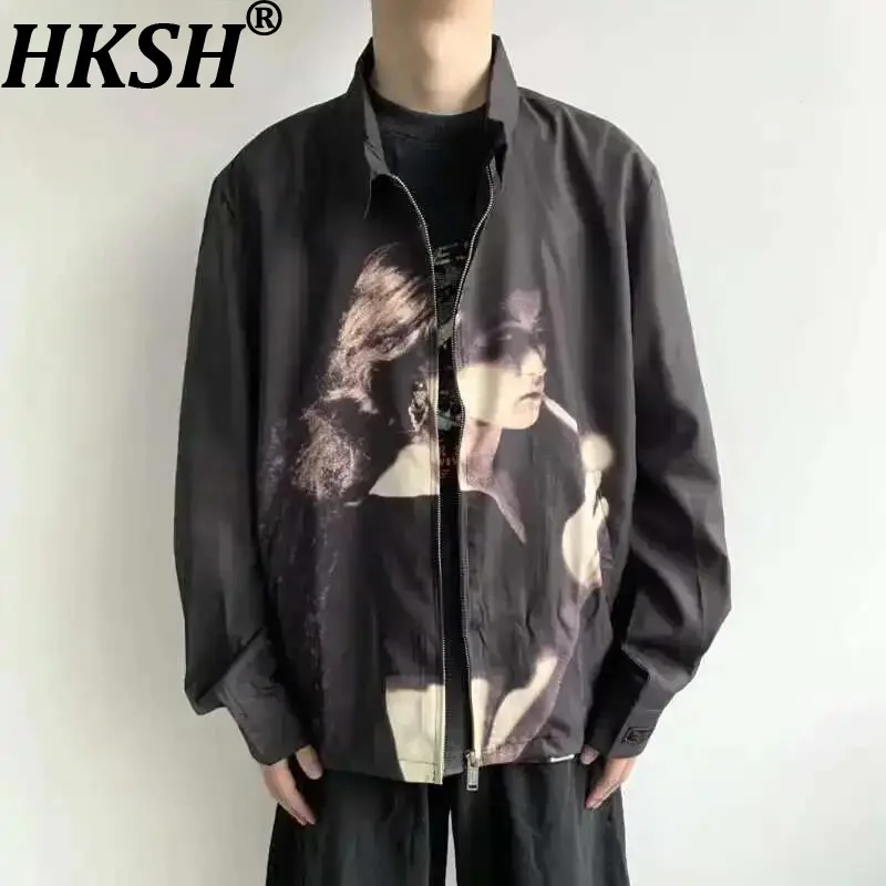 HKSH Spring Summer New Thin High Street Jackets American Vintage Fashion Loose Retro Trend Portrait Print Chic shirt coat HK0132
HKSH Spring Summer New Thin High Street Jackets American Vintage Fashion Loose Retro Trend Portrait Print Chic shirt coat HK0132