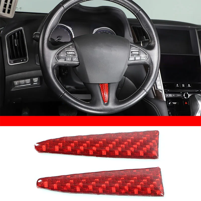 For 2015-2016 Infiniti Q50L Soft Carbon Fiber Car Steering Wheel Decorative Sticker Car Interior Accessories 2Pcs
For 2015-2016 Infiniti Q50L Soft Carbon Fiber Car Steering Wheel Decorative Sticker Car Interior Accessories 2Pcs