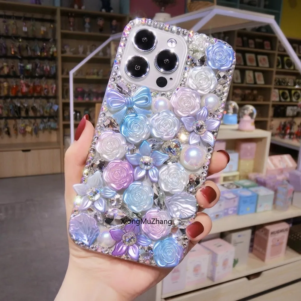 Woman Flower Bow Pearl Rhinestone Diamond Glitter Custom Case for IPhone 15 Pro Max 14 Plus 13 12 Mini 11 Pro Max XS Max 8 7Plus
Woman Flower Bow Pearl Rhinestone Diamond Glitter Custom Case for IPhone 15 Pro Max 14 Plus 13 12 Mini 11 Pro Max XS Max 8 7Plus