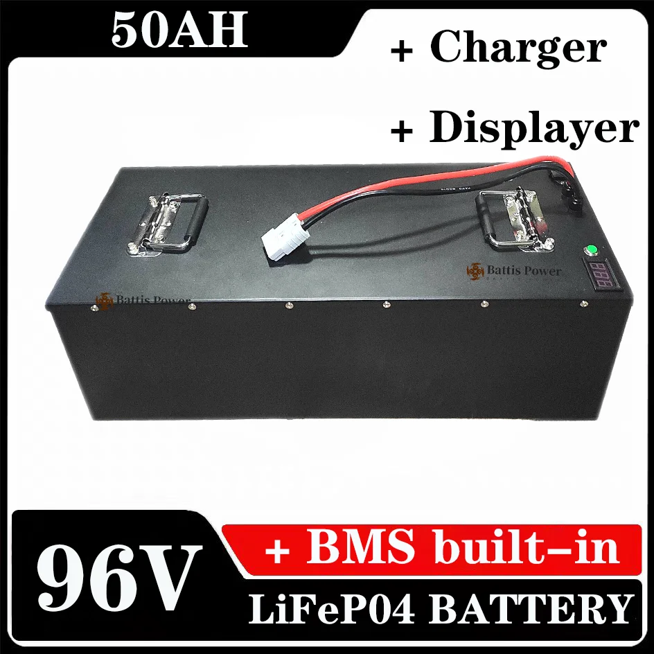 lithium 96v 50Ah Lifepo4 battery pack BMS 32S 102V for AGV inverter vehicle scooter Motorcycle 8000W Forklift + 5A charger
lithium 96v 50Ah Lifepo4 battery pack BMS 32S 102V for AGV inverter vehicle scooter Motorcycle 8000W Forklift + 5A charger