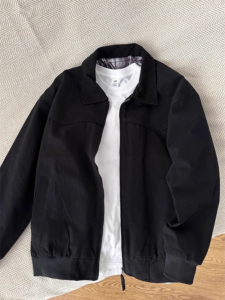 Retro American Sle Men's Workwear Jaet Zipper Closure Long Sve Windproof Youth Faion Straight Hem Baseball Coat
Retro American Sle Men's Workwear Jaet Zipper Closure Long Sve Windproof Youth Faion Straight Hem Baseball Coat