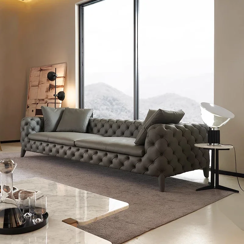 Large Italian Luxury Sofa European Leather Nordic Modern Living Room Couch Double Lounge Designer Divano Soggiorno Furniture
Large Italian Luxury Sofa European Leather Nordic Modern Living Room Couch Double Lounge Designer Divano Soggiorno Furniture