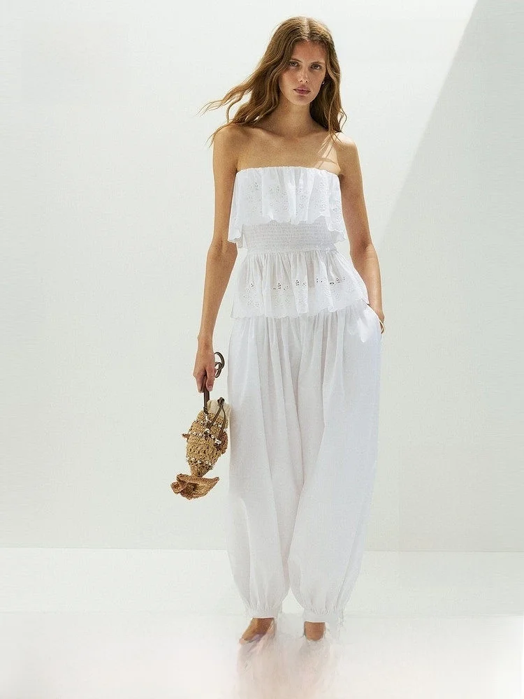 H&M Summer New Women's Ruffle Hem Tube Top Skirt Style Underwear 1336603 Cotton 100% Tube Top Women's Fashion
H&M Summer New Women's Ruffle Hem Tube Top Skirt Style Underwear 1336603 Cotton 100% Tube Top Women's Fashion