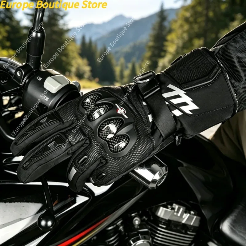 Motorcycle Gloves Racing Winter Warm Carbon Fiber Anti Fall Waterproof Windproof Touch Screen Thickened Long Cuff For Men
Motorcycle Gloves Racing Winter Warm Carbon Fiber Anti Fall Waterproof Windproof Touch Screen Thickened Long Cuff For Men