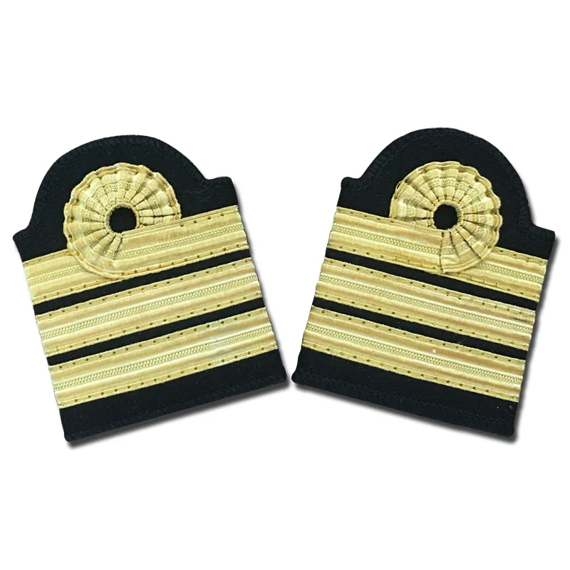 Captain's Epaulettes Airline Pilot Badges General High Quality Uniform Epaulettes for Aeronautical Academy Students
Captain's Epaulettes Airline Pilot Badges General High Quality Uniform Epaulettes for Aeronautical Academy Students