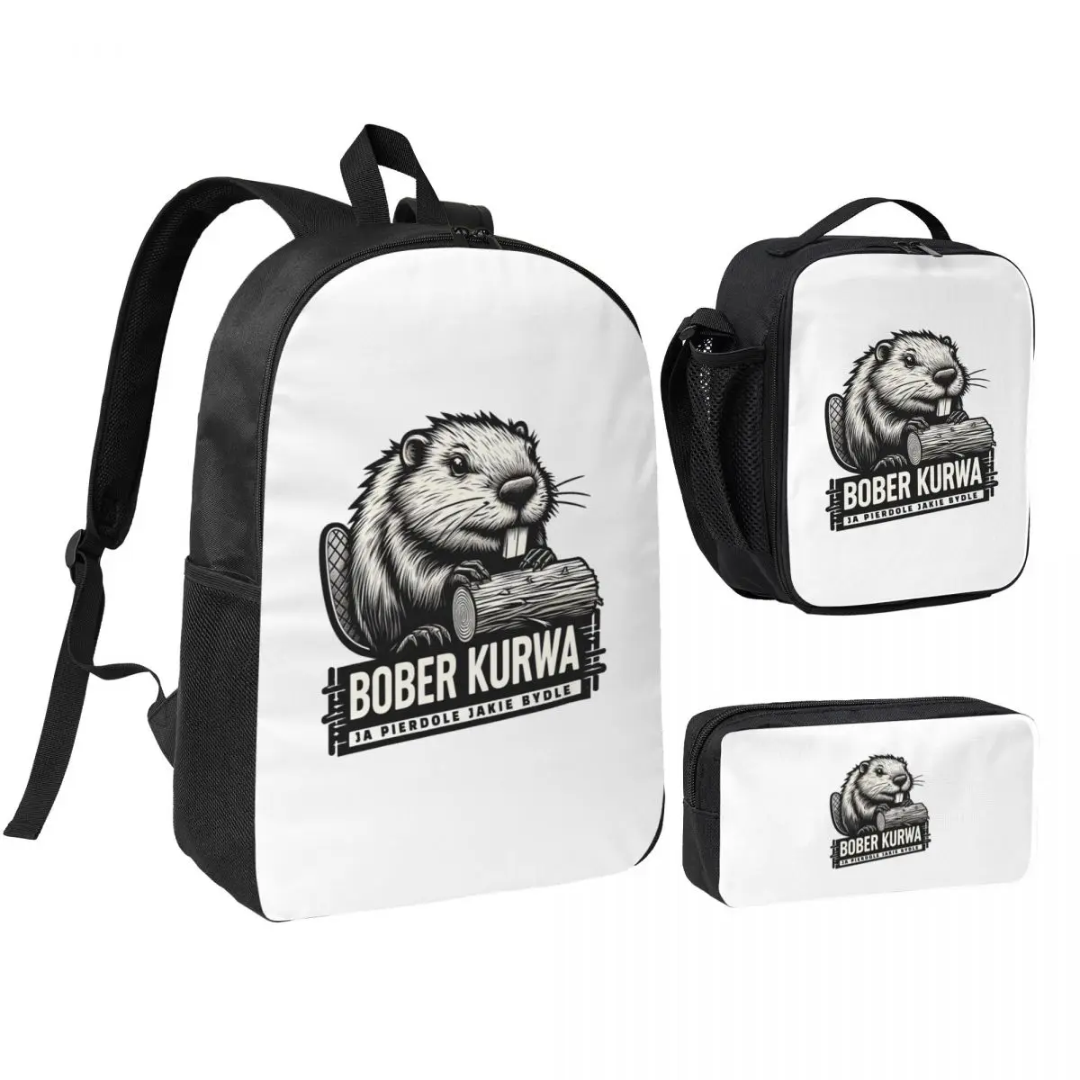 Poland Beaver Bober Polish Bobr Kurwa Backpack BookBag School Bag Computer Shoulder Bags 3ps Insulated Lunch Bag Pencil Case
Poland Beaver Bober Polish Bobr Kurwa Backpack BookBag School Bag Computer Shoulder Bags 3ps Insulated Lunch Bag Pencil Case