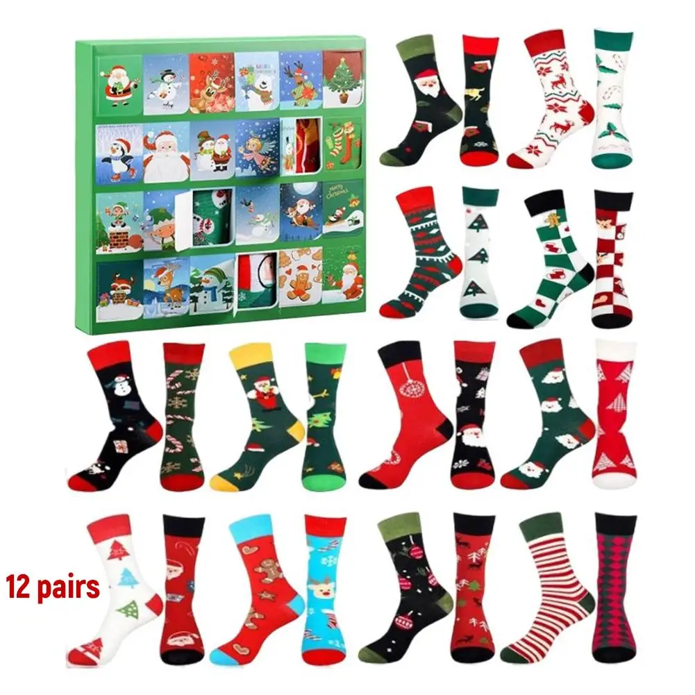 Christmas Cotton Socks Countdown Calendar Funny Snowmen Socks Socks Advent Calendar Kit for Adults Advent Box Holiday Gift
Christmas Cotton Socks Countdown Calendar Funny Snowmen Socks Socks Advent Calendar Kit for Adults Advent Box Holiday Gift