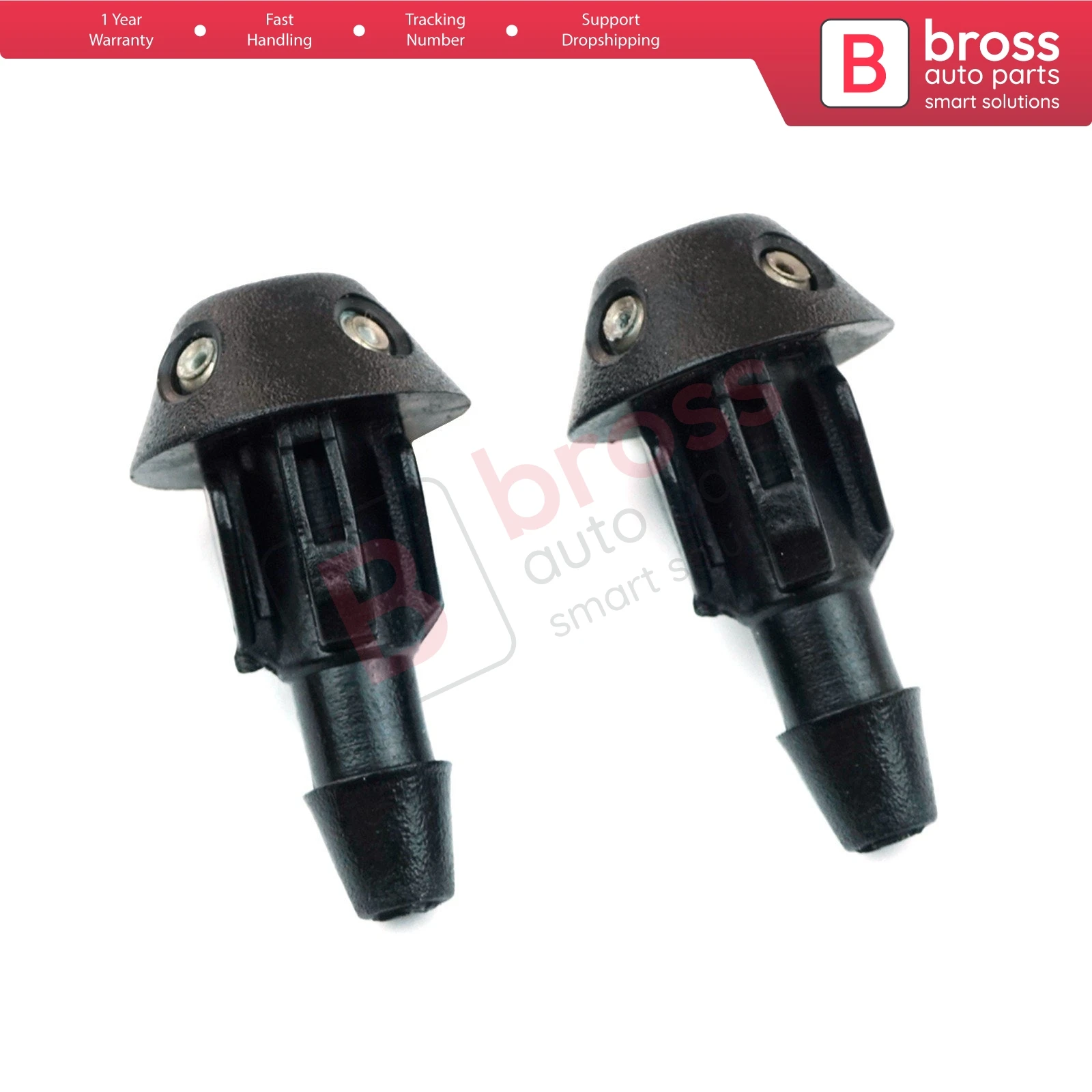 Bross Auto Parts BSP560 2 Pieces Front Windscreen Water Washer Nozzle Spray Jets for Peugeot 106 205 306 506 Renault 5
Bross Auto Parts BSP560 2 Pieces Front Windscreen Water Washer Nozzle Spray Jets for Peugeot 106 205 306 506 Renault 5