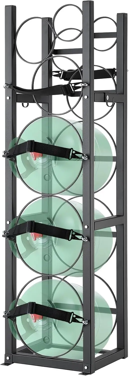 Refrigerant Tank Rack, with 3 x 30lbs and Other 3 Small Bottle Tanks, Cylinder Tank Rack 12.79x12.99x47.12 in,Oxygen, Nitrogen
Refrigerant Tank Rack, with 3 x 30lbs and Other 3 Small Bottle Tanks, Cylinder Tank Rack 12.79x12.99x47.12 in,Oxygen, Nitrogen