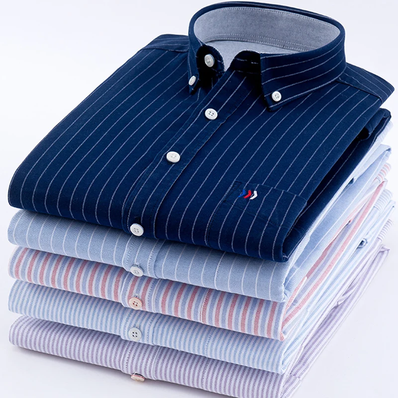 5XL High Quality 100% Cotton Oxford Mens Plaid Shirts Man Embroidery Casual Long Sleeve Shirt For Men White Blue Dress Shirt
5XL High Quality 100% Cotton Oxford Mens Plaid Shirts Man Embroidery Casual Long Sleeve Shirt For Men White Blue Dress Shirt