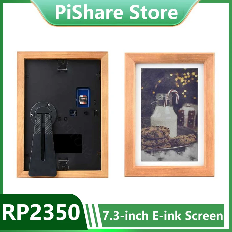 Rasperry Pico 2 RP2350 7,3-дюймовый дисплей с чернилами для электронной бумаги 800x480 E6, полноцветный электронный фотополяр для календаря/цитата/постеров
Rasperry Pico 2 RP2350 7,3-дюймовый дисплей с чернилами для электронной бумаги 800x480 E6, полноцветный электронный фотополяр для календаря/цитата/постеров