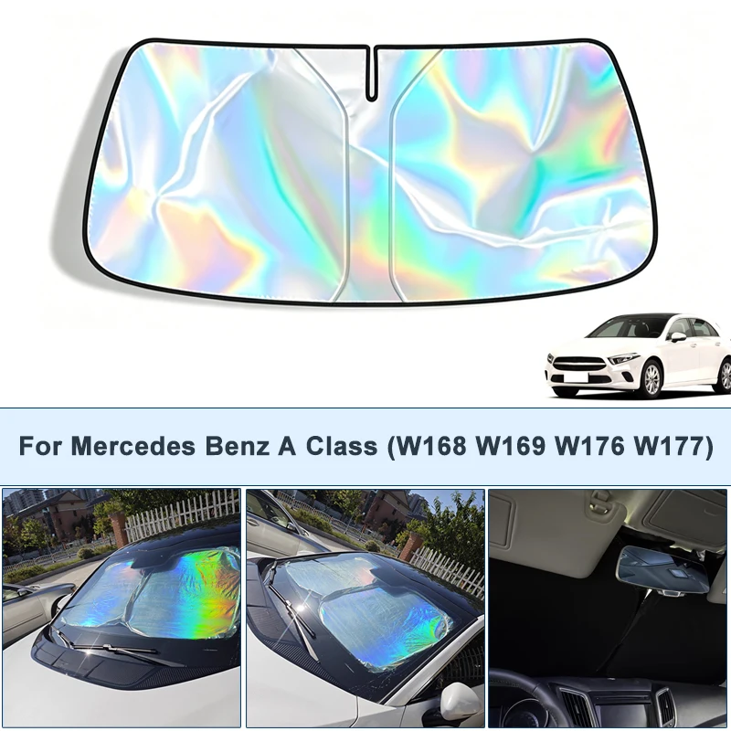 Foldable Front Windshield Sun Shade For Mercedes Benz A Class W168 W169 W176 W177 UV Reflective Sun Protection Cover Car Parts
Foldable Front Windshield Sun Shade For Mercedes Benz A Class W168 W169 W176 W177 UV Reflective Sun Protection Cover Car Parts