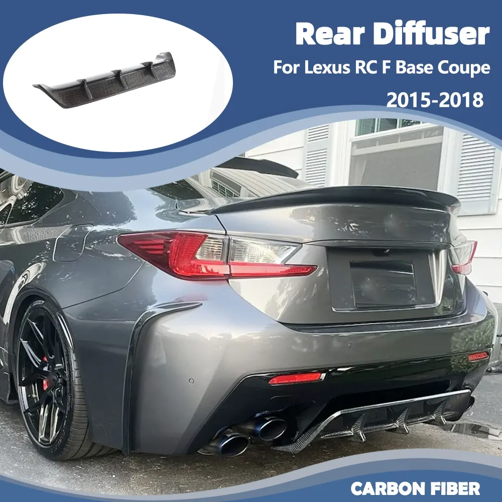 Car Rear Bumper Diffuser Lip Spoiler For Lexus RC F Base Coupe 2-Door 2015-2018 Carbon Fiber Rear Diffuser Apron Guard
Car Rear Bumper Diffuser Lip Spoiler For Lexus RC F Base Coupe 2-Door 2015-2018 Carbon Fiber Rear Diffuser Apron Guard