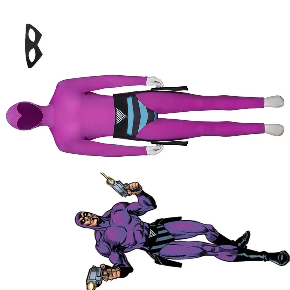 Movie The Ghost Who Walks Cosplay Costume Men's Purple Jumpsuit with Shorts Halloween Carnival Party Bodysuit Suits
Movie The Ghost Who Walks Cosplay Costume Men's Purple Jumpsuit with Shorts Halloween Carnival Party Bodysuit Suits