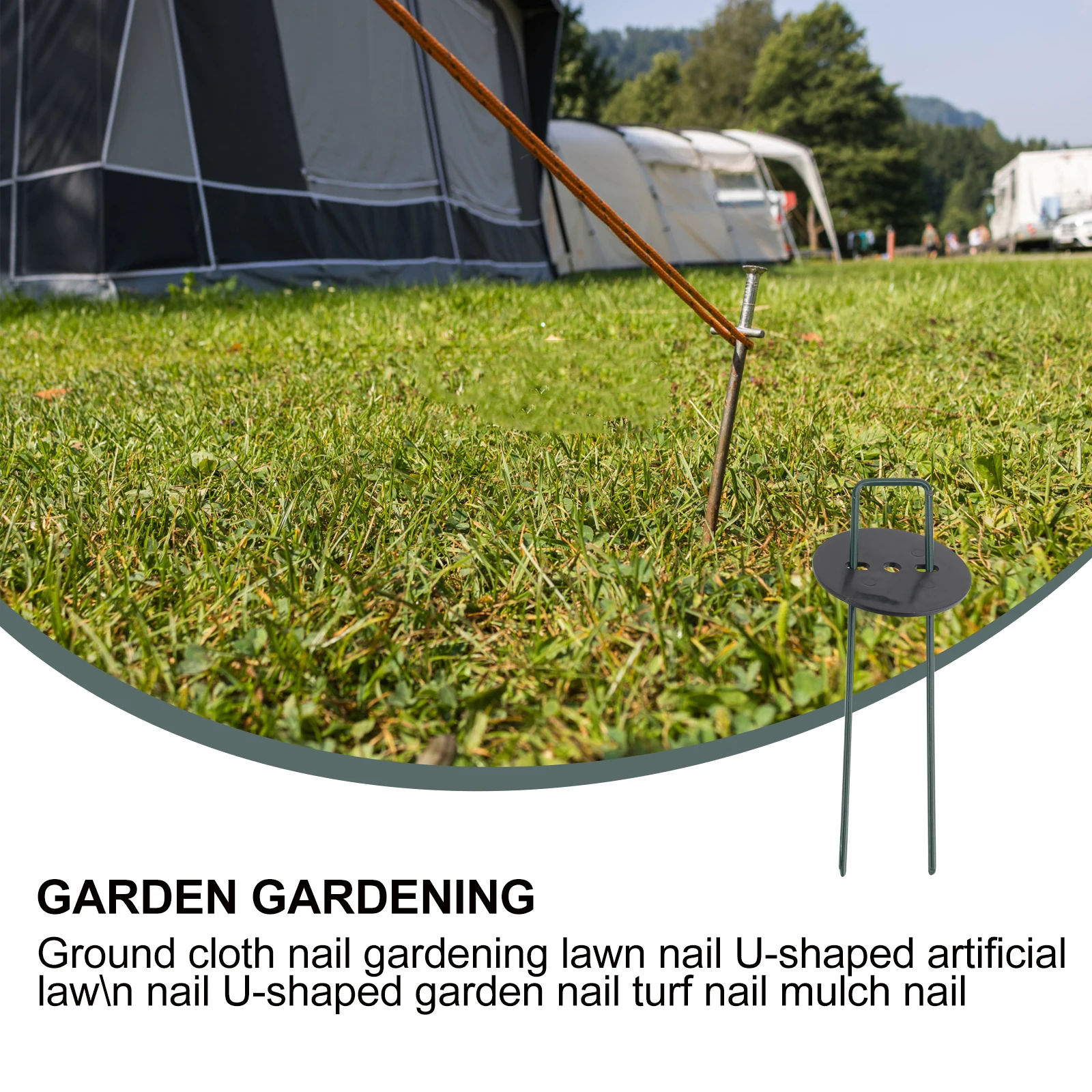 U shaped Ground Stakes Metal Lawn Nails for Tent Canopy Tarp Artificial Grass Garden Plants Fixing Pegs Beveled Endings Secure
U shaped Ground Stakes Metal Lawn Nails for Tent Canopy Tarp Artificial Grass Garden Plants Fixing Pegs Beveled Endings Secure