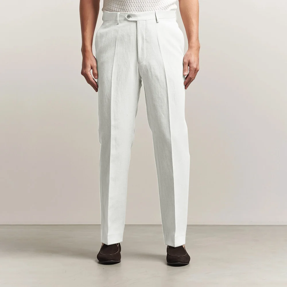 Classic Men's Pants for Man Straight-Leg Linen Business Lightweight Casual Solid Color Trousers Work Trouser Tailoring Clothing
Classic Men's Pants for Man Straight-Leg Linen Business Lightweight Casual Solid Color Trousers Work Trouser Tailoring Clothing