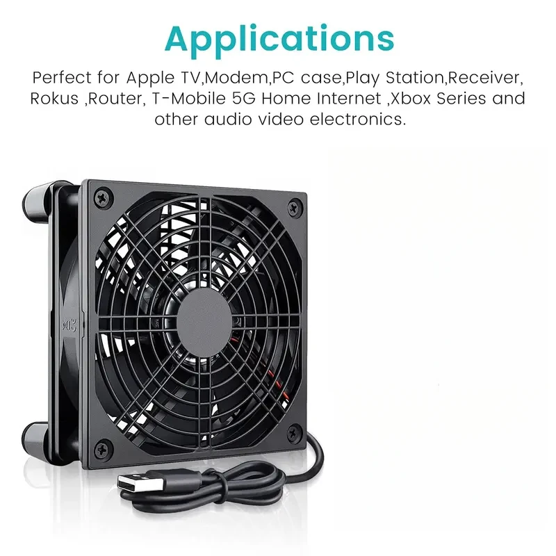 USB Powered Cooling Fan,Portable High Speed Case Cooler Fan, Plug and Play Quiet Exhaust Ventilation Fan for Router, TV Box, Lap
USB Powered Cooling Fan,Portable High Speed Case Cooler Fan, Plug and Play Quiet Exhaust Ventilation Fan for Router, TV Box, Lap