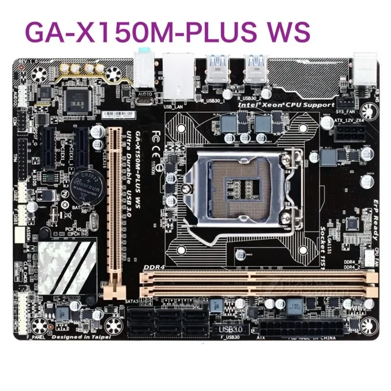 For Gigabyte GA-X150M-PLUS WS Motherboard 32GB LGA 1151 DDR4 M-ATX Mainboard 100% Tested OK Fully Work Free Shipping
For Gigabyte GA-X150M-PLUS WS Motherboard 32GB LGA 1151 DDR4 M-ATX Mainboard 100% Tested OK Fully Work Free Shipping