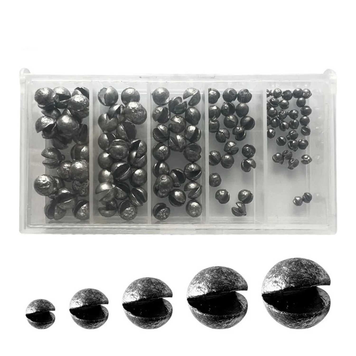 110 PCS Fishing Weights, Premium Split Shot Fishing Weights, Round Removable Fishing Leads, 5 Sizes Mixed Pack Hamstring support
110 PCS Fishing Weights, Premium Split Shot Fishing Weights, Round Removable Fishing Leads, 5 Sizes Mixed Pack Hamstring support