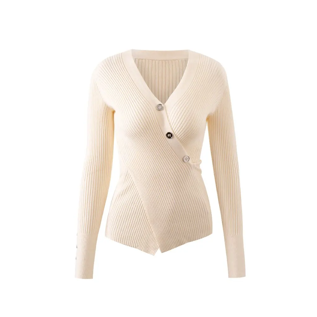 Women's Irregular V-neck Cross Knitted Sweater Slimming Long Sleeve Top Pure Desire Spice Girls Style Tight Waist Autumn
Women's Irregular V-neck Cross Knitted Sweater Slimming Long Sleeve Top Pure Desire Spice Girls Style Tight Waist Autumn