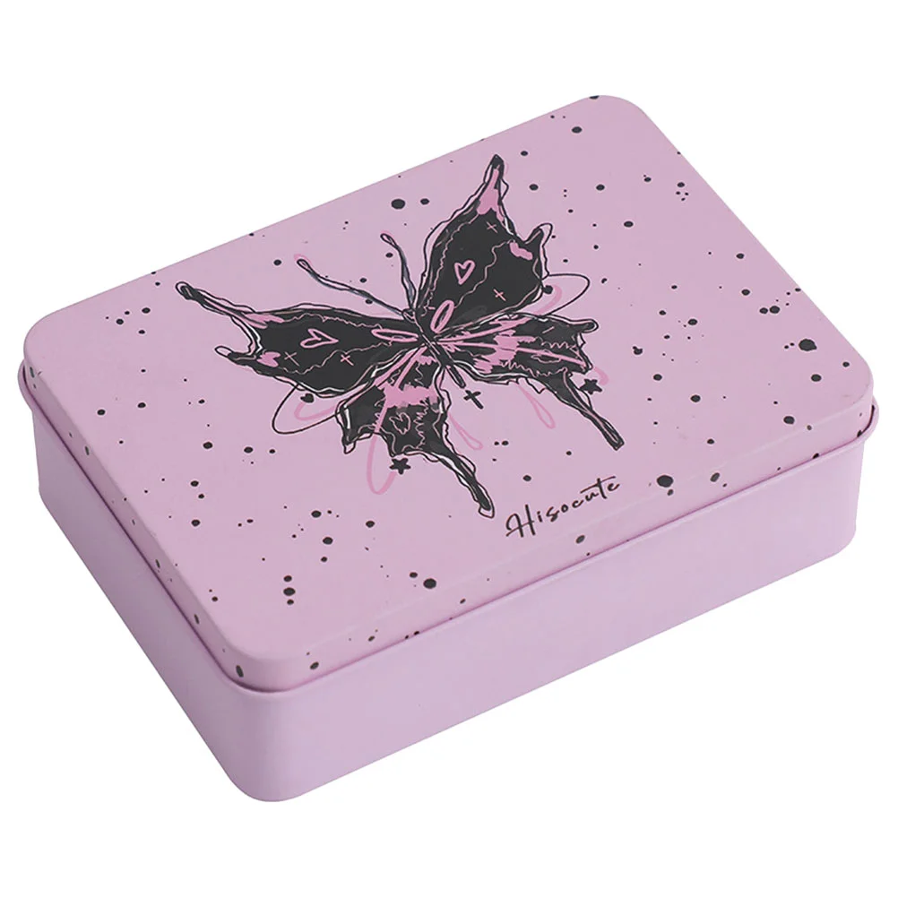 Cartoon Butterfly Desktop Storage Box Iron Gift Packaging (Pink) Small Tin with Lid Case Korean Version
Cartoon Butterfly Desktop Storage Box Iron Gift Packaging (Pink) Small Tin with Lid Case Korean Version