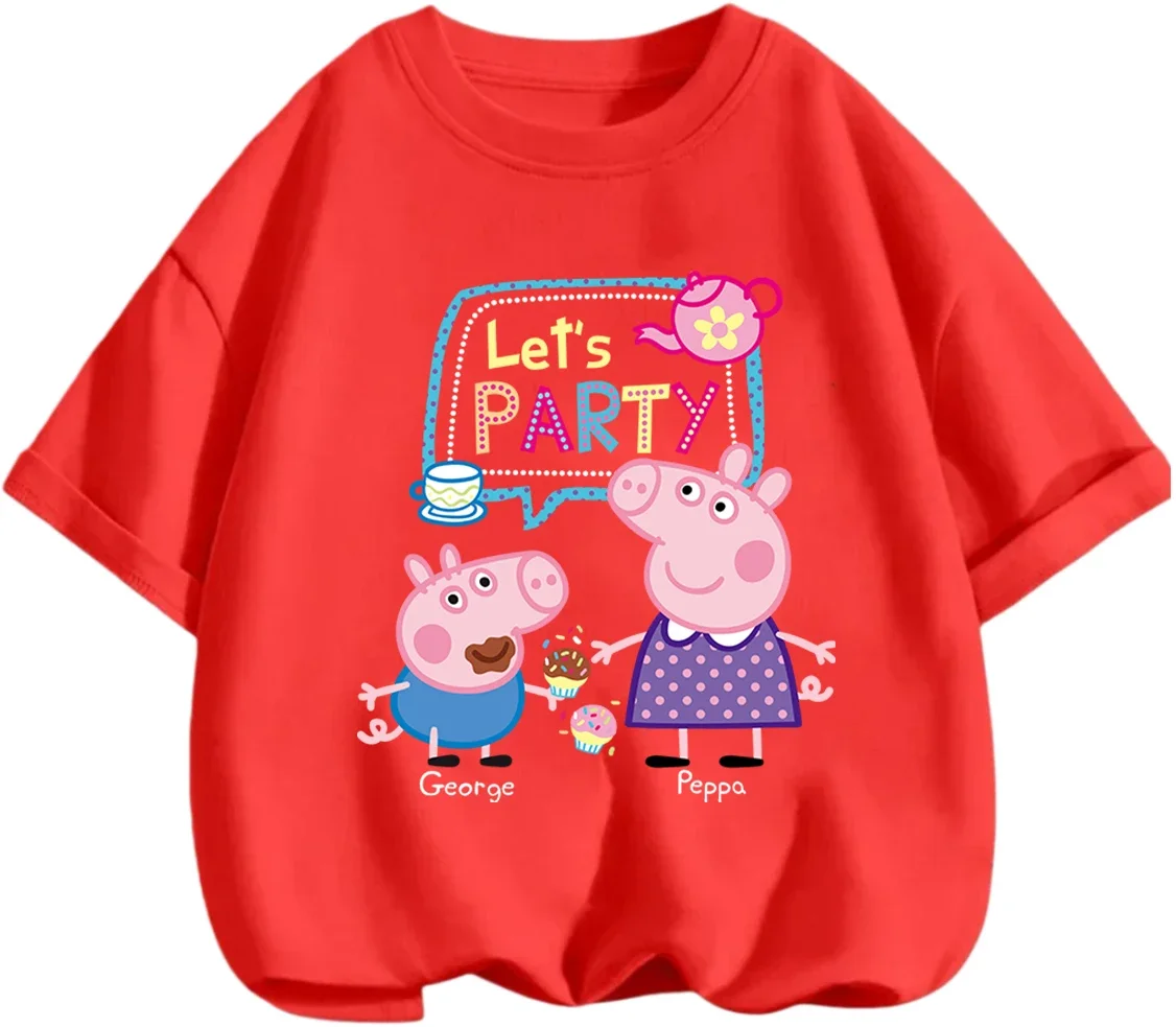 Hot Cartoon Short Sleeve Tee Cute Casual Summer Crew Neck Street Style Kids Top Peppa Pig Boys Girls 3 14
Hot Cartoon Short Sleeve Tee Cute Casual Summer Crew Neck Street Style Kids Top Peppa Pig Boys Girls 3 14