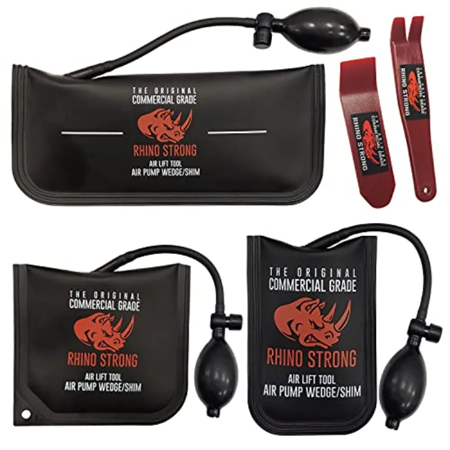 The Original Rhino Strong Commercial Grade Air Wedge Bag Pump Profional Leveling Kit and Alignment Tool Iatable Shim Bag 3 Piec
The Original Rhino Strong Commercial Grade Air Wedge Bag Pump Profional Leveling Kit and Alignment Tool Iatable Shim Bag 3 Piec