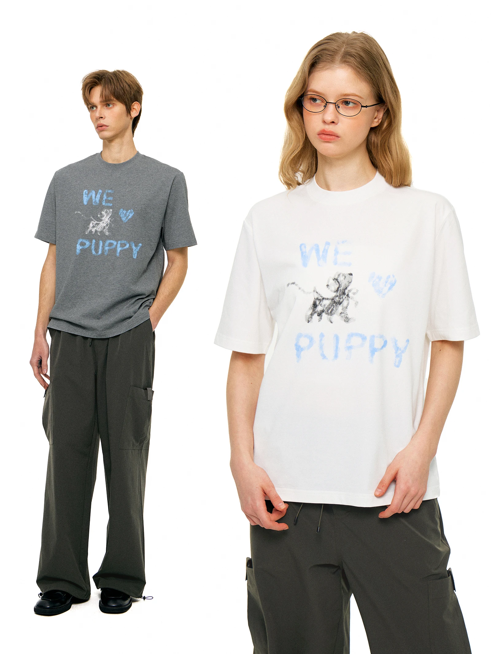 Hand-Drawn Graffiti Dog Print T-Shirt Vintage Loose Casual Short Sleeve Unisex Cotton round Neck Regular Length Summer Tee
Hand-Drawn Graffiti Dog Print T-Shirt Vintage Loose Casual Short Sleeve Unisex Cotton round Neck Regular Length Summer Tee